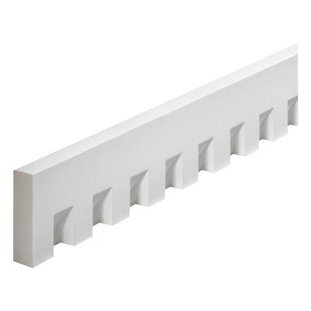 Ekena Millwork 4 1/2"W x 1 1/4" Tooth/Space x 1 1/4"P, 16' Length Classic Dentil Moulding MLD310-16